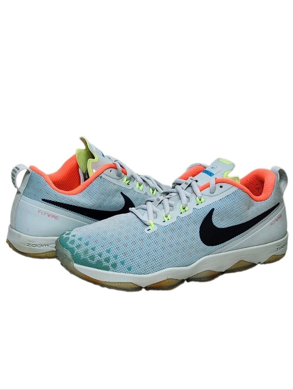 NIKE Zoom Hypercross TR2 N7 Sz 9 Light Silver/Turquoise/Ghost Green 822785-043